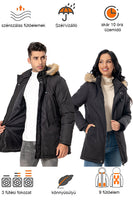 A Dollcini téli fűthető kabát intelligens fűtéssel biztosítja a meleget és kényelmet. Stílusos és minőségi, ideális választás a hideg téli napokra, akár mindennapi viselethez, akár szabadtéri tevékenységekhez.