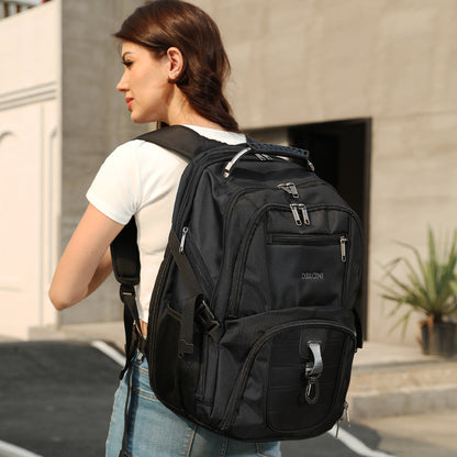 Dollcini Uniszex Laptop Hátizsák – Vízálló Utazóhátizsák, USB Töltőporttal, Fekete