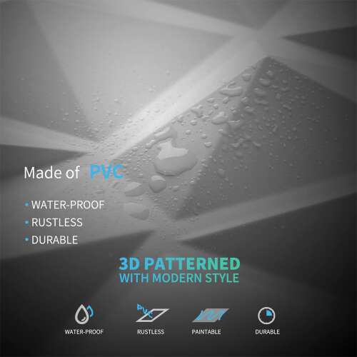 Dollcini Otthon 3D PVC Falpanel – Modern Geometrikus Mintás Dekoráció