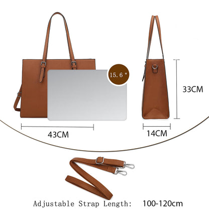 Dollcini Elegáns Női Laptoptáska – Vízálló Műbőr, 15,6" Laptophoz