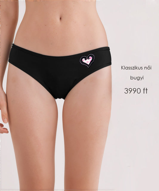 Dollcini, Klasszikus női bugyi,95% Pamut + Spandex-Többszínű, 6 db-os Csomag,82322