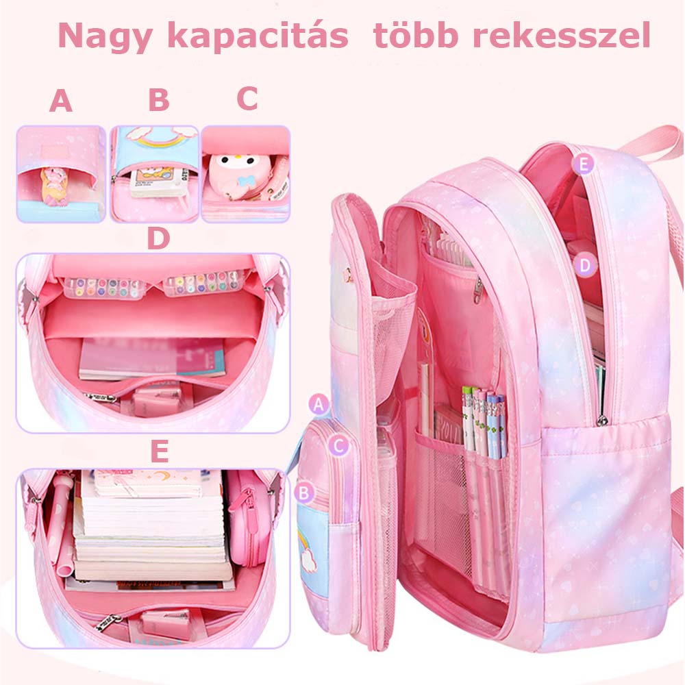 Dollcini Stílusos Hátizsák Lányoknak – Elegáns és Praktikus Iskolatáska