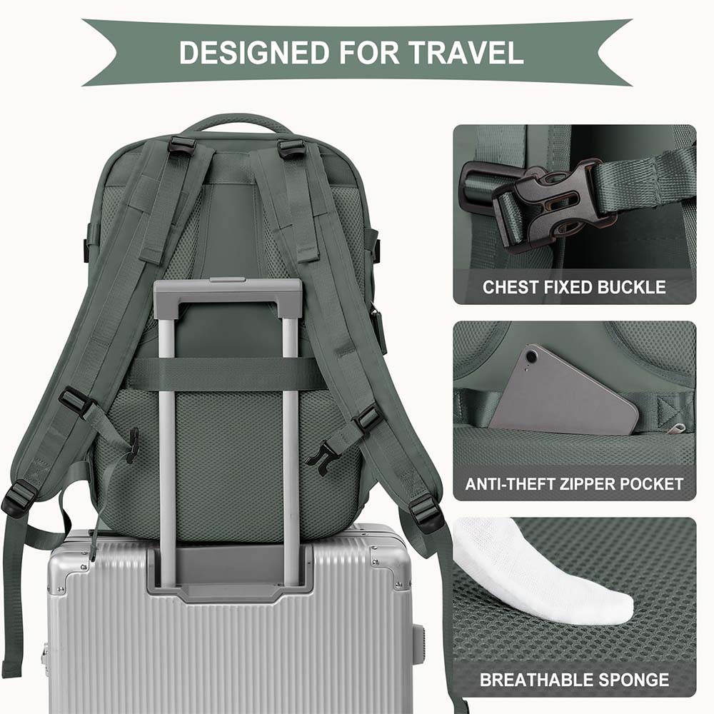 Dollcini Vízálló Férfi Utazóhátizsák – Karcálló, Dupla Cipzár