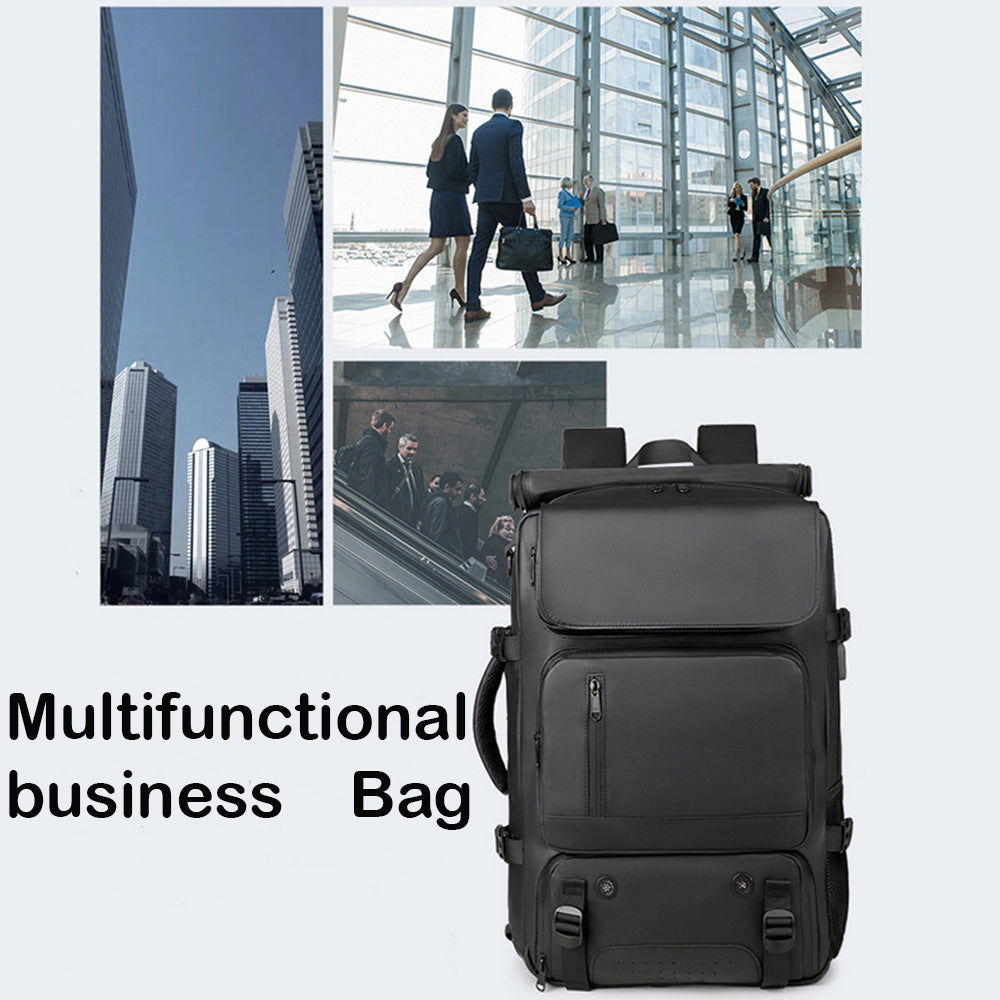 Dollcini Férfi Utazó Hátizsák – Nagy Kapacitású, Vízálló, USB-Porttal