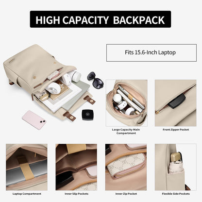 Dollcini Nagy Női Laptop Hátizsák – Vízálló, Elegáns Táska