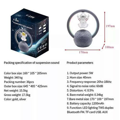 Dollcini Otthon Űrhajós Bluetooth Hangszóró – LED Világítással