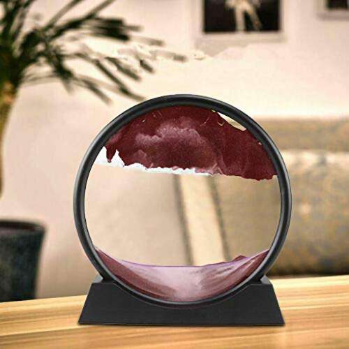 Dollcini Otthon 3D Mozgó Homokfestmény – Dinamikus Homokóra Dekor, 7"inch