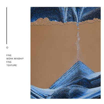 Dollcini Otthon 3D Dinamikus Homokfestmény – Közepes Üvegkeret Dekoráció, 12"inch