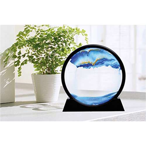 Dollcini Otthon 3D Dinamikus Homokfestmény – Közepes Üvegkeret Dekoráció, 12"inch