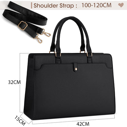 Dollcini Női Laptoptáska – Vízálló Műbőr Válltáska, 15,6" Laptophoz