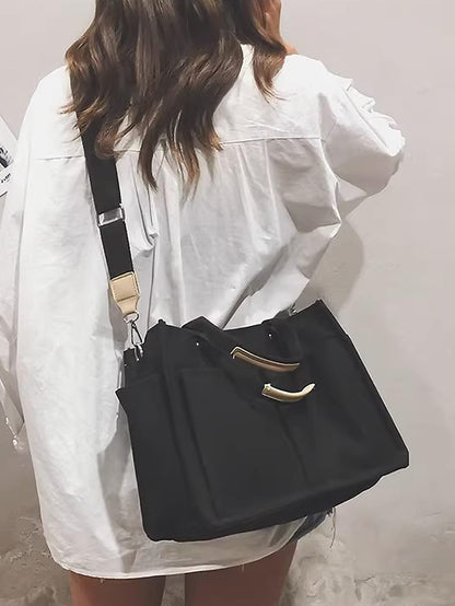 Dollcini Pamutvászon Válltáska – Könnyű és Tartós, Több Zsebbel