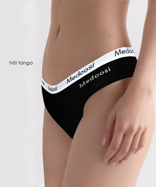 Dollcini,Tanga női bugyi,95% Pamut + Spandex-Többszínű, 6 db-os Csomag