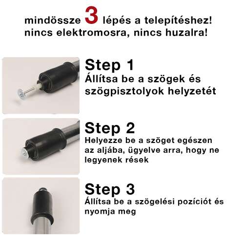 Dollcini Otthon Kézi Szögbelövő Pisztoly – Fához, Padlóburkolatokhoz, Homlokzatburkolatokhoz