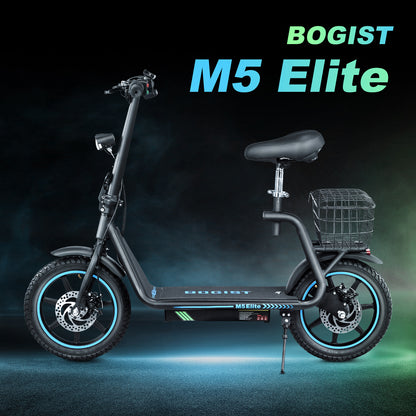 Bogist M5 Elite Elektromos Roller 500W – 40 km/h, 45 km Hatótáv, 14″ Kerék