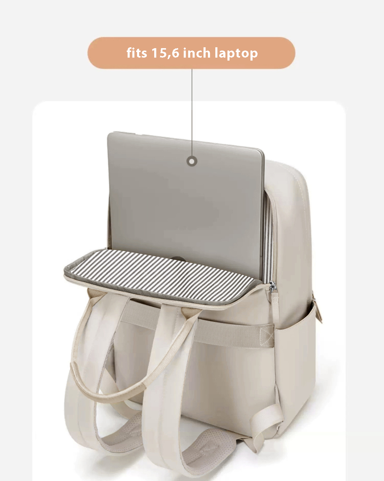 Dollcini, Unisex Üzleti Utazó Hátizsák – 16” Laptophoz, Bővíthető, Vízálló (36–55L)