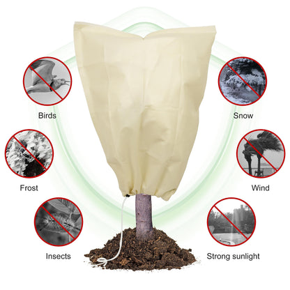 Dollcini Otthon Fagyvédő Növényzsák – Vastagított, Szélálló, Fehér