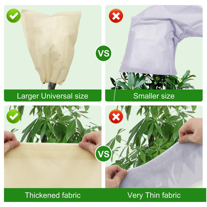 Dollcini Otthon Fagyvédő Növényzsák – Vastagított, Szélálló, Fehér