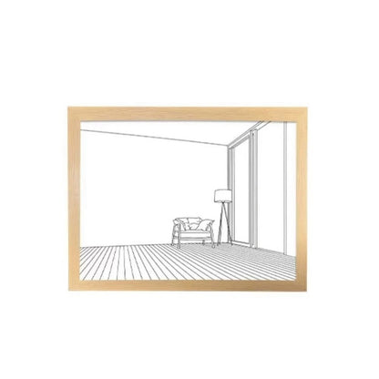 Dollcini Otthon LED Világító Falikép – USB-s, Fa Keretes Dekor