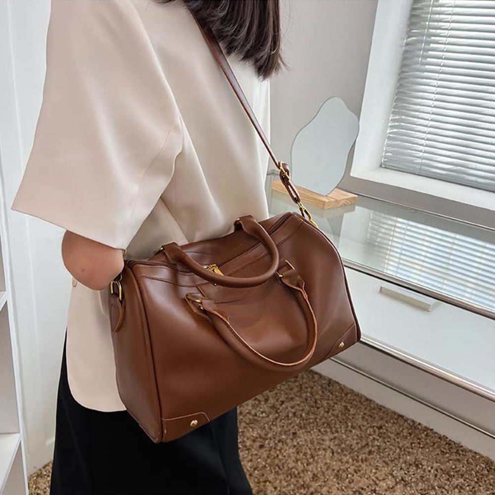 Dollcini Vintage Válltáska – Cipzáras Műbőr Női Kézitáska, Állítható Pánt