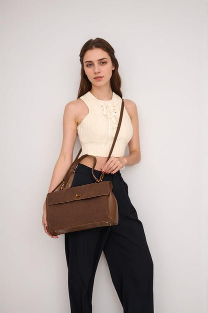 Dollcini Vintage Női Válltáska – Prémium Műbőr Táska