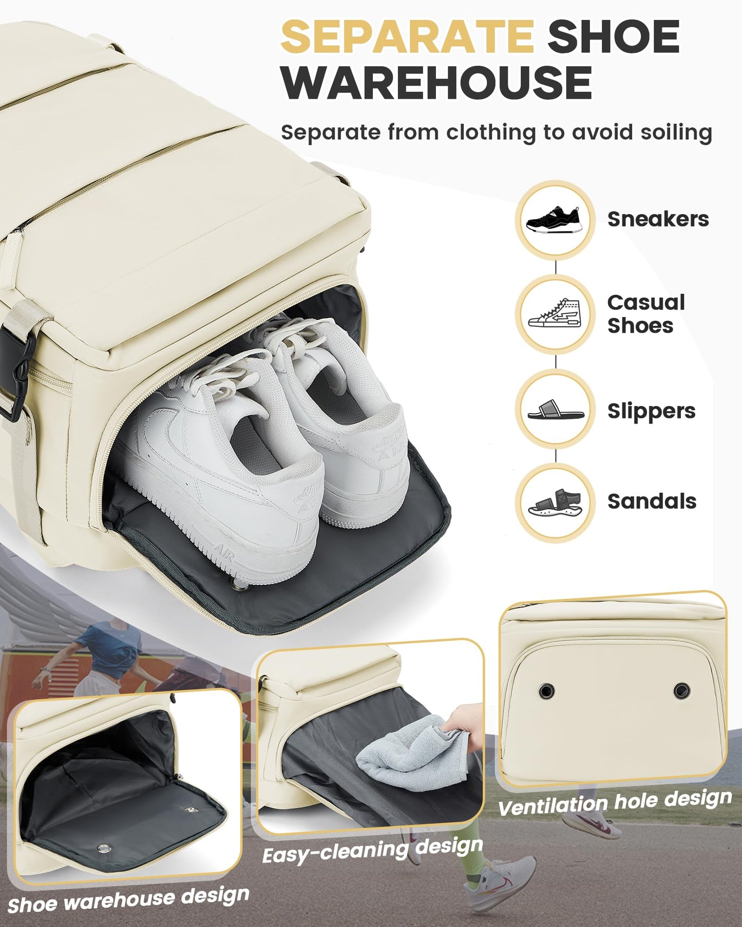 Dollcini Vízálló Férfi Utazóhátizsák – Karcálló, Dupla Cipzár