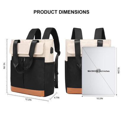 Dollcini Női Divatos Hátizsák – Többfunkciós, Vízálló Laptoptáska