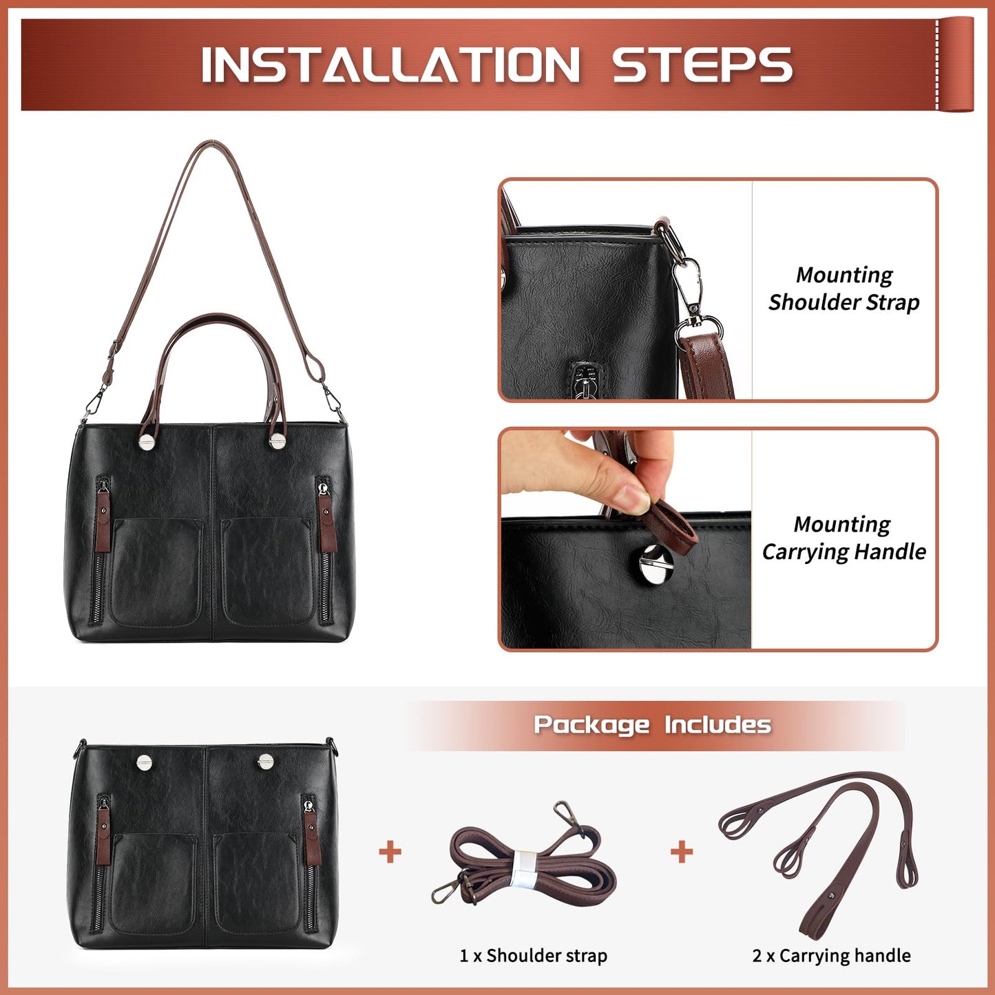 Dollcini Prémium Női Kézitáska – Nagyméretű Műbőr Táska