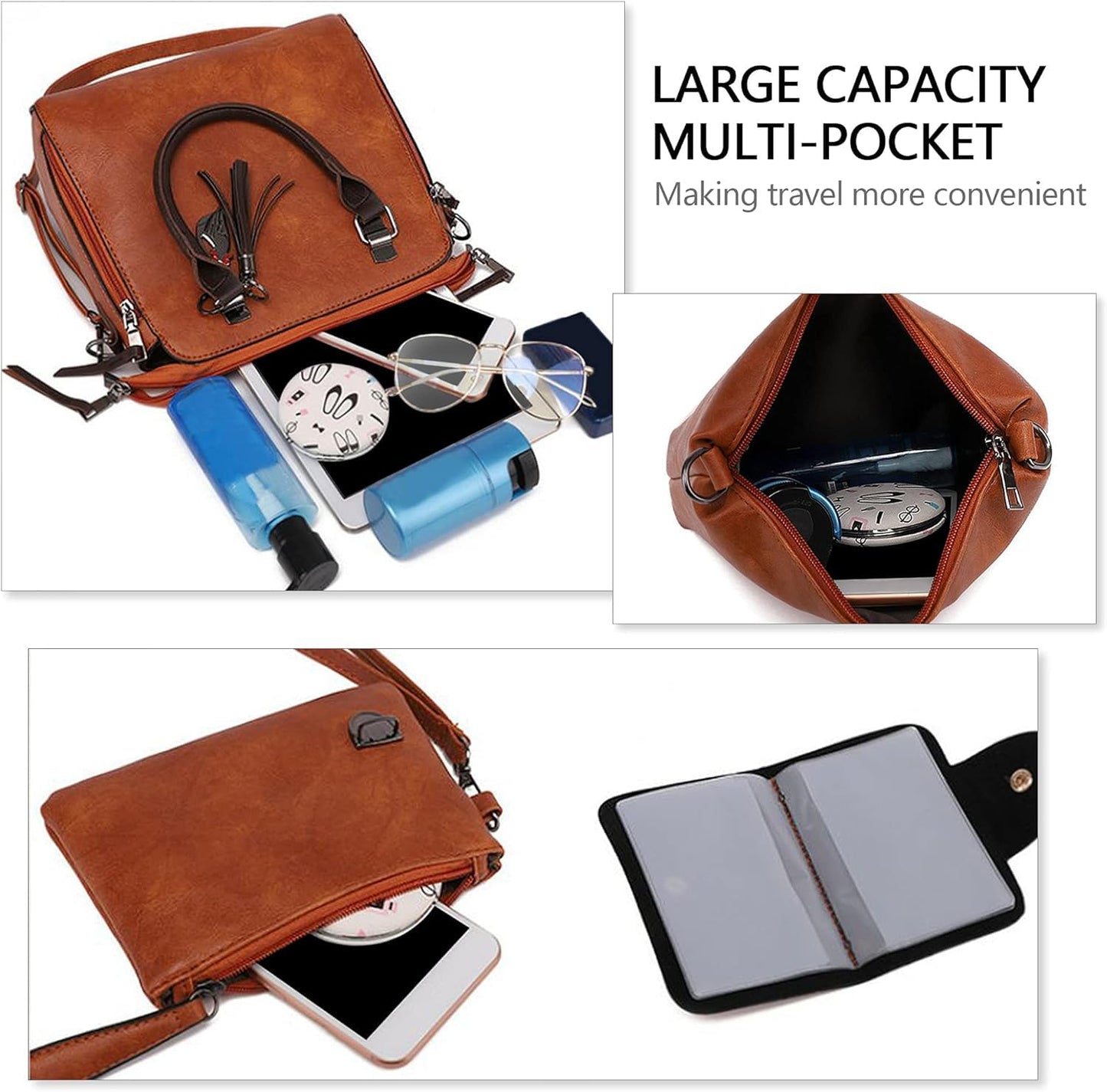 Dollcini 4 Részes Műbőr Táskaszett – Kézitáska és Válltáska