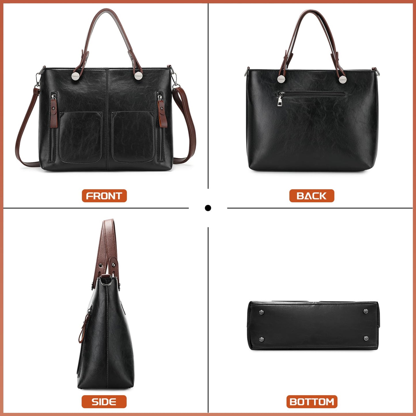 Dollcini Prémium Női Kézitáska – Nagyméretű Műbőr Táska