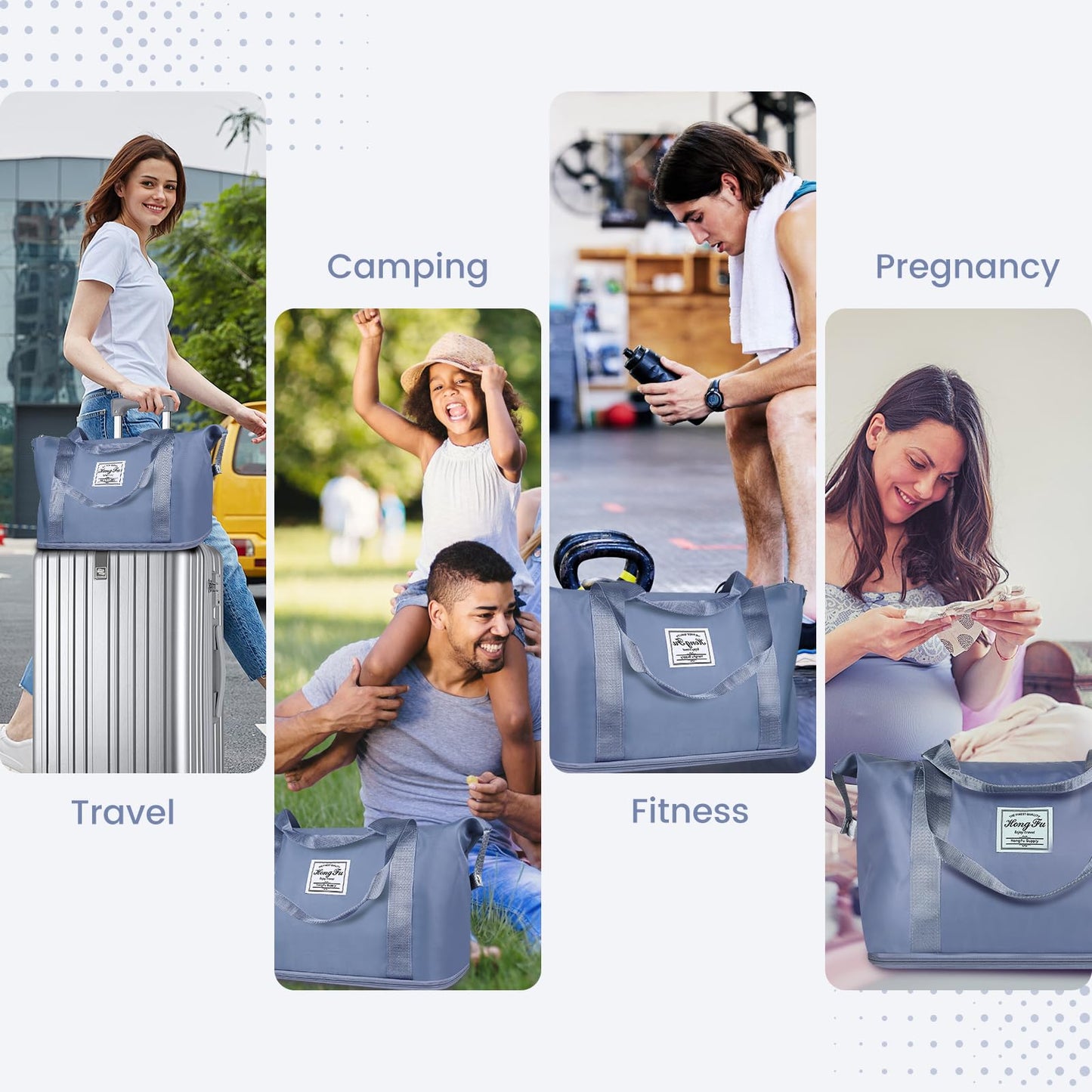 Dollcini Bővíthető Vízálló Utazótáska – Összecsukható, Több Színben