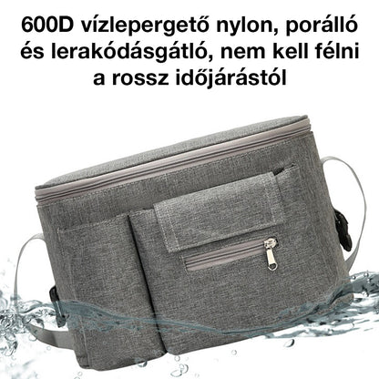 Dollcini Univerzális Babakocsi Táska – Pelenkatároló Rendszerező