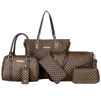 Dollcini Női Kézitáska Szett – 6 db-os Elegáns Műbőr Táska Szett