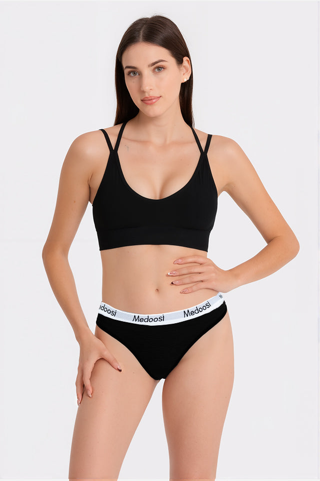 Dollcini, Klasszikus női bugyi,95% Pamut + Spandex-Többszínű, 6 db-os Csomag,82182