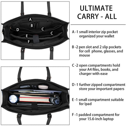 Dollcini Elegáns Női Laptoptáska – 15.6”-os, Vízálló Műbőr