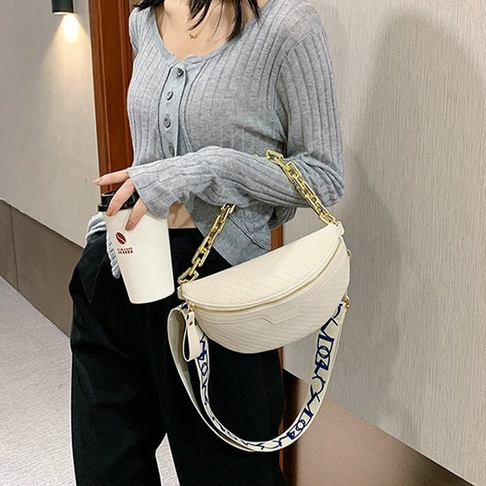 Dollcini Elegáns Női Válltáska – Műbőr, Láncos Crossbody