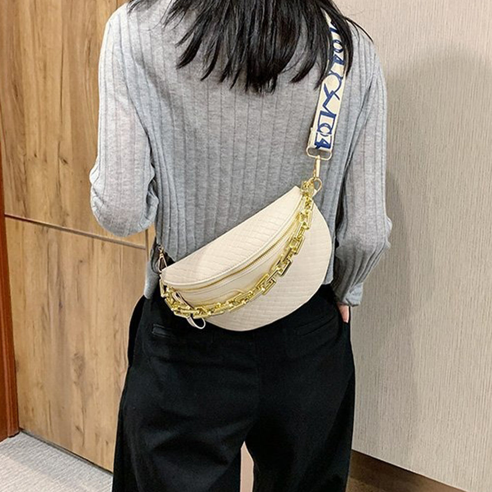 Dollcini Elegáns Női Válltáska – Műbőr, Láncos Crossbody